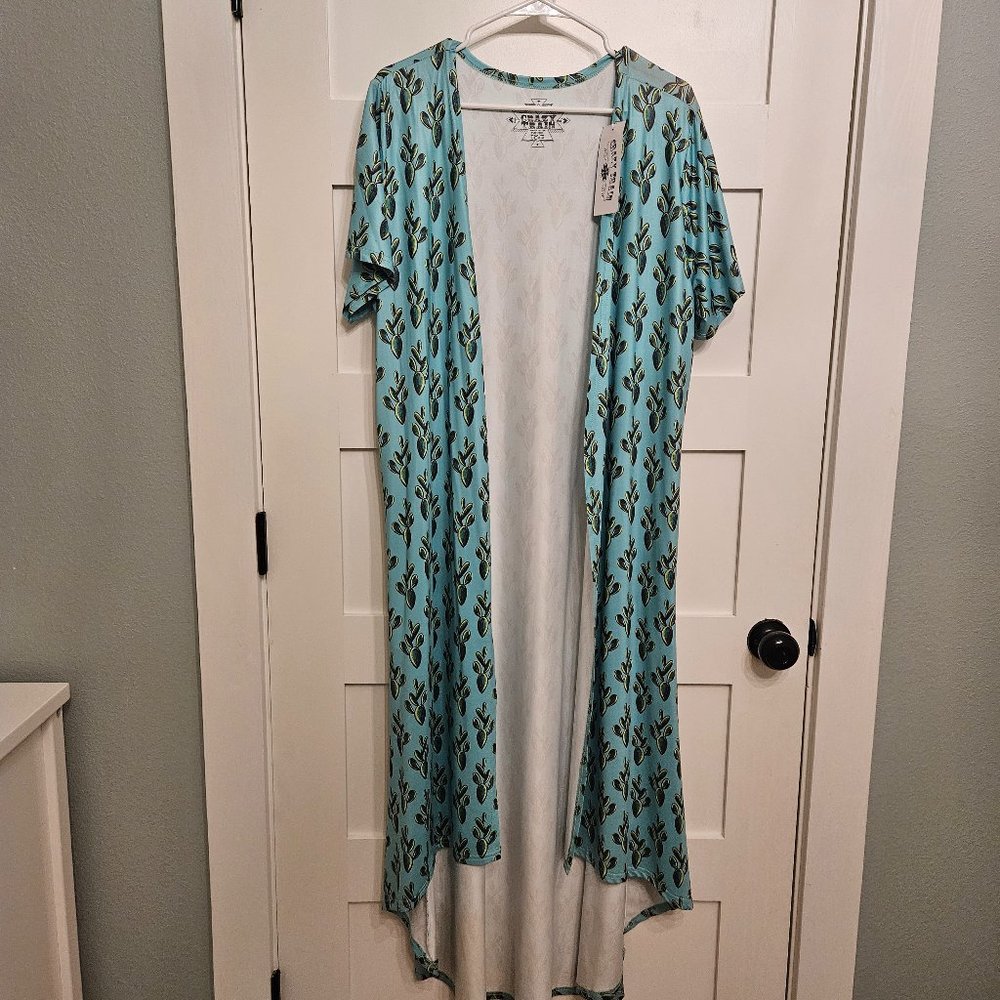 Crazy Train size medium duster nwt
